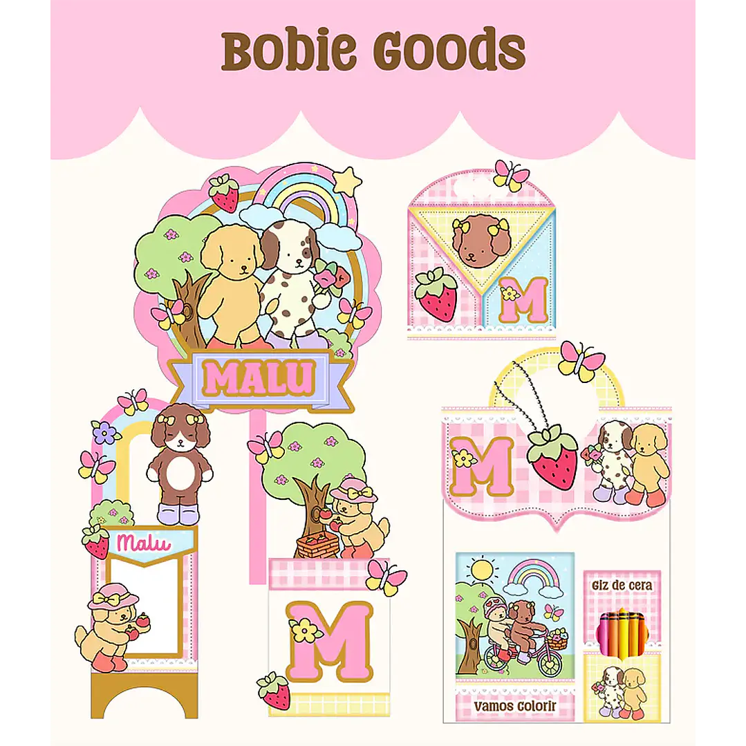 Arquivo de Corte Kit Festa Bobbie Goods 06 | Studio + PDF 1