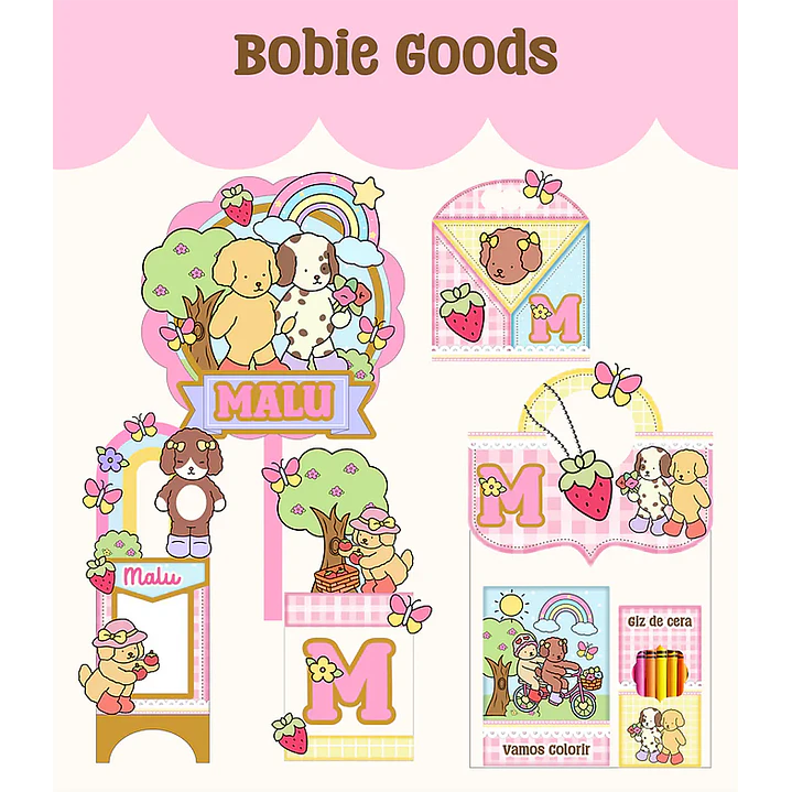 Arquivo de Corte Kit Festa Bobbie Goods 06 | Studio + PDF 1
