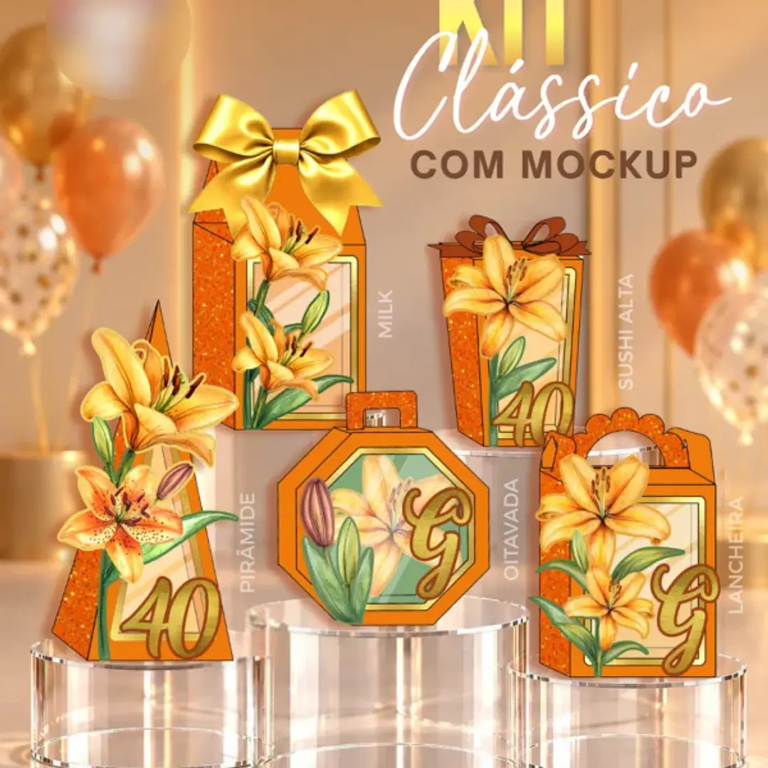 Arquivo de Corte Kit Festa Lírio 1 | Studio + PDF 1