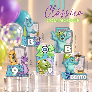 Arquivo de Corte Kit Festa Monstros S.A 17 | Studio + PDF