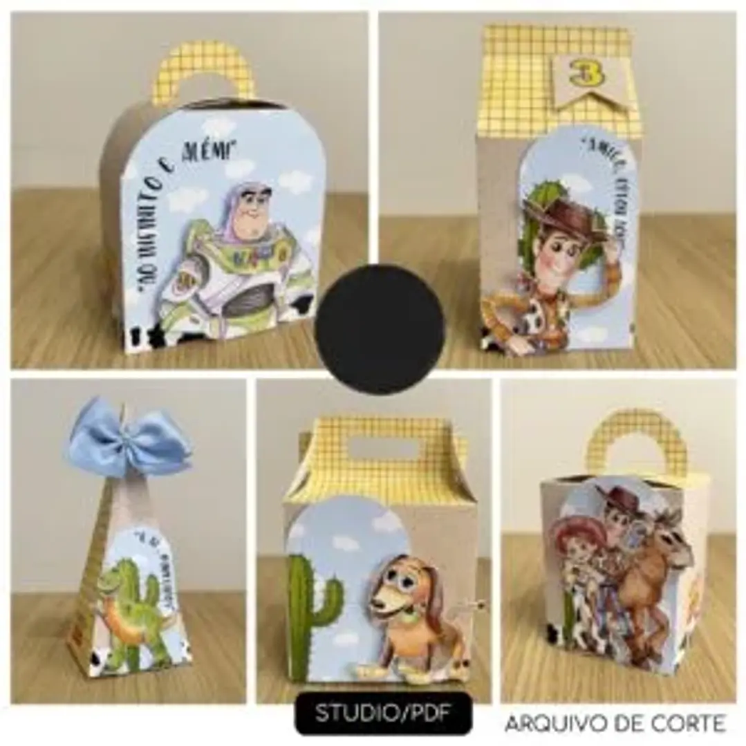 Arquivo de Corte Kit Festa Toy Story  24 | Studio + PDF 1