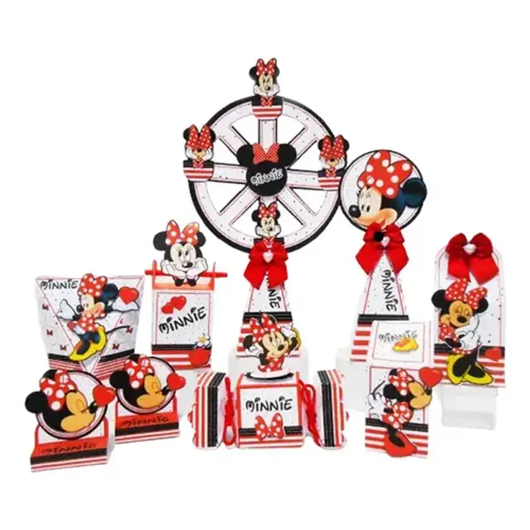 Arquivo de Corte Kit Festa Minnie 77 | Studio + PDF  1