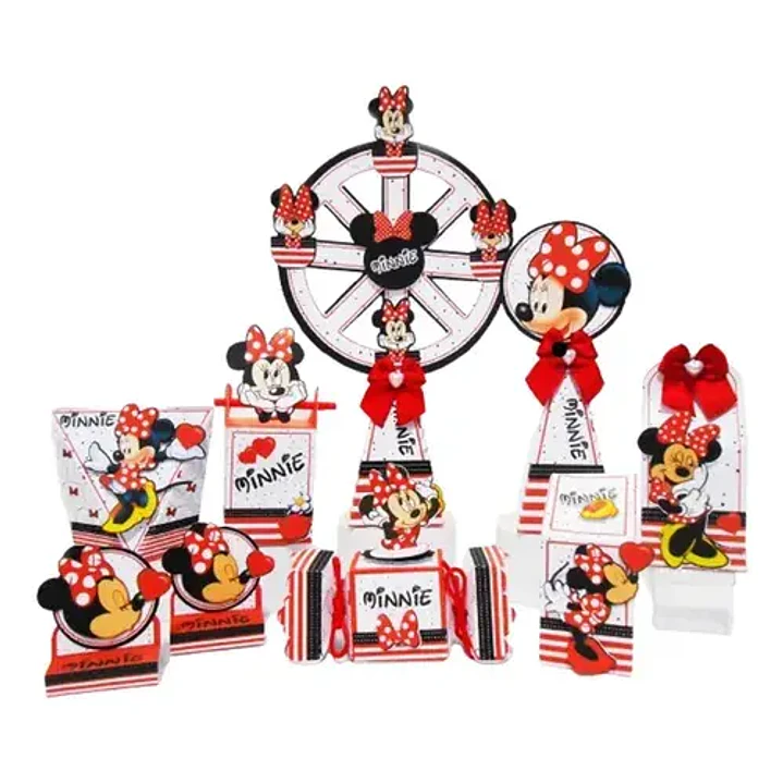 Arquivo de Corte Kit Festa Minnie 77 | Studio + PDF  1