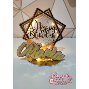 Arquivo de Corte Topo de Bolo Cenário Happy Birhday 01 | Studio