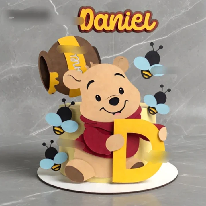 Arquivo de Corte Topo de Bolo Ursinho Pooh 21 | Studio 1