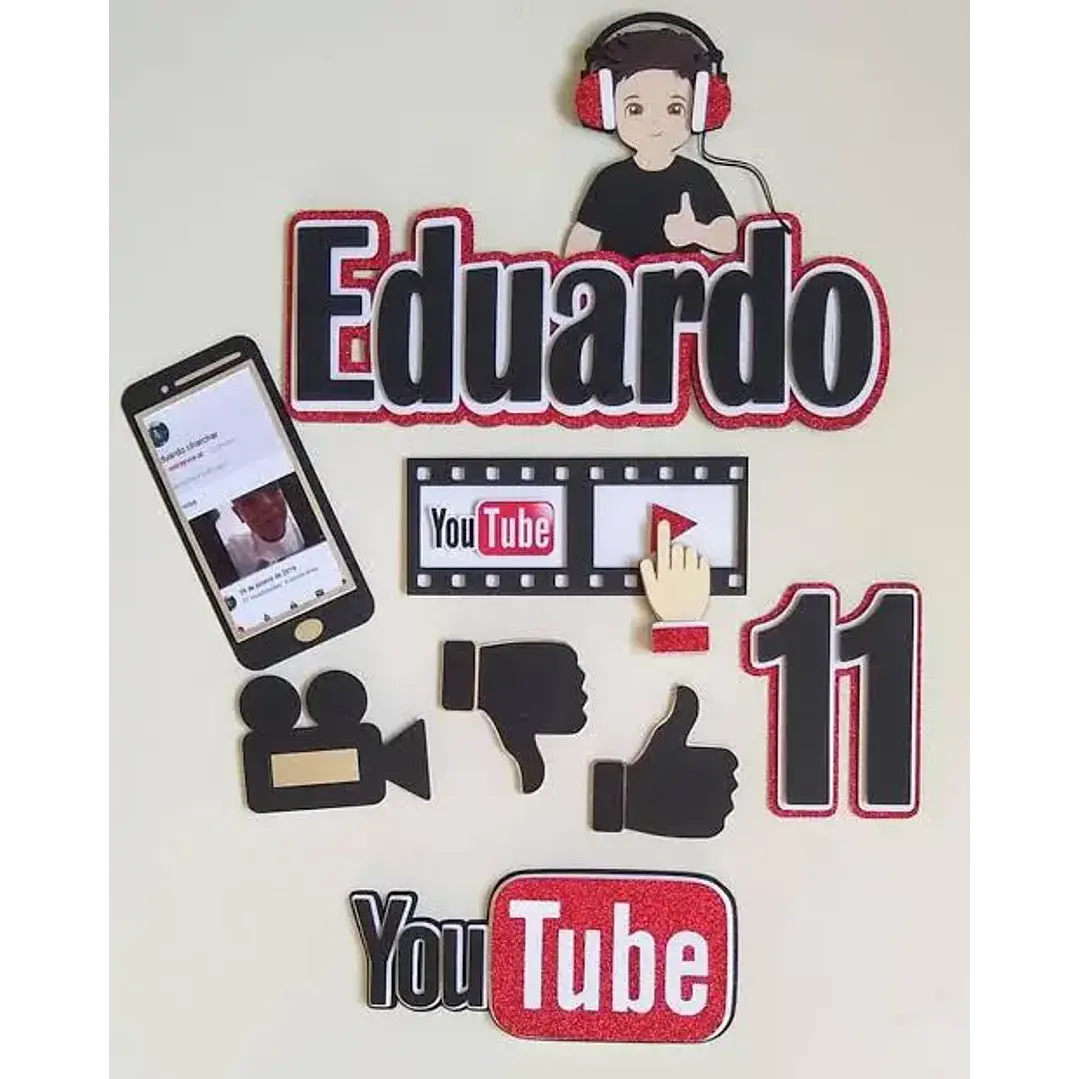 Arquivo de Corte Topo de Bolo Youtube 03 | Studio 1