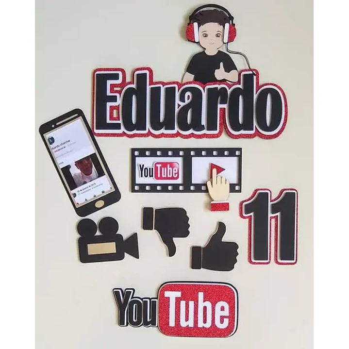 Arquivo de Corte Topo de Bolo Youtube 03 | Studio 1