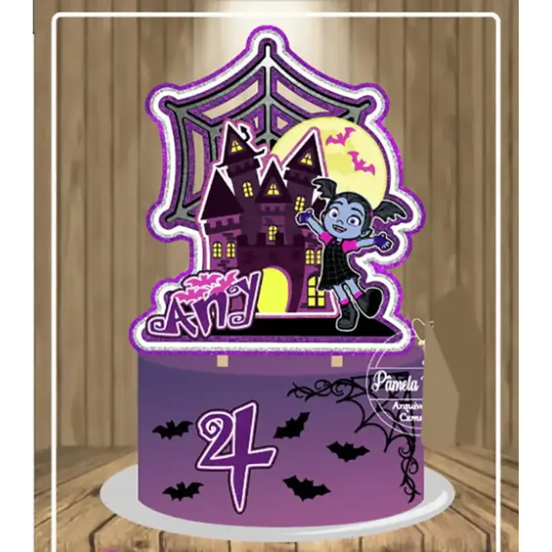 Arquivo de Corte Topo de Bolo Vampirina 1  | Studio 1