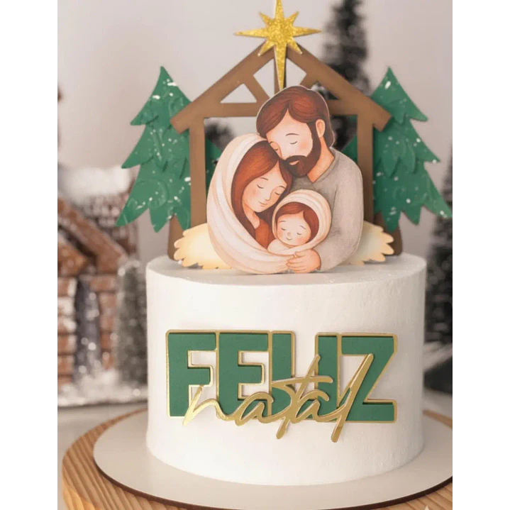 Arquivo de Corte Topo de Bolo Natal Presépio 26| Studio 1