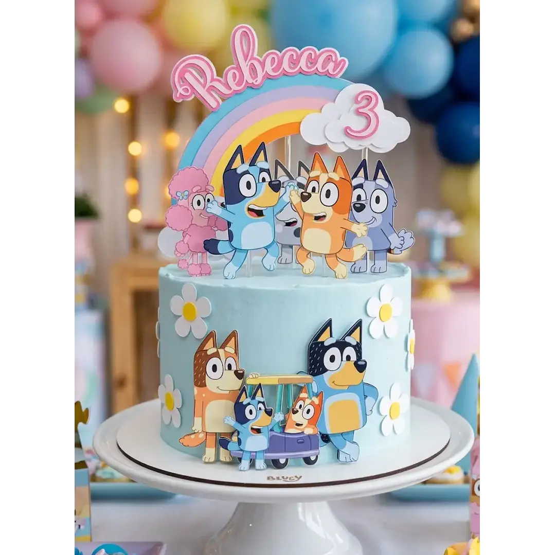Arquivo de Corte Topo de Bolo Bluey 18 | Studio 1