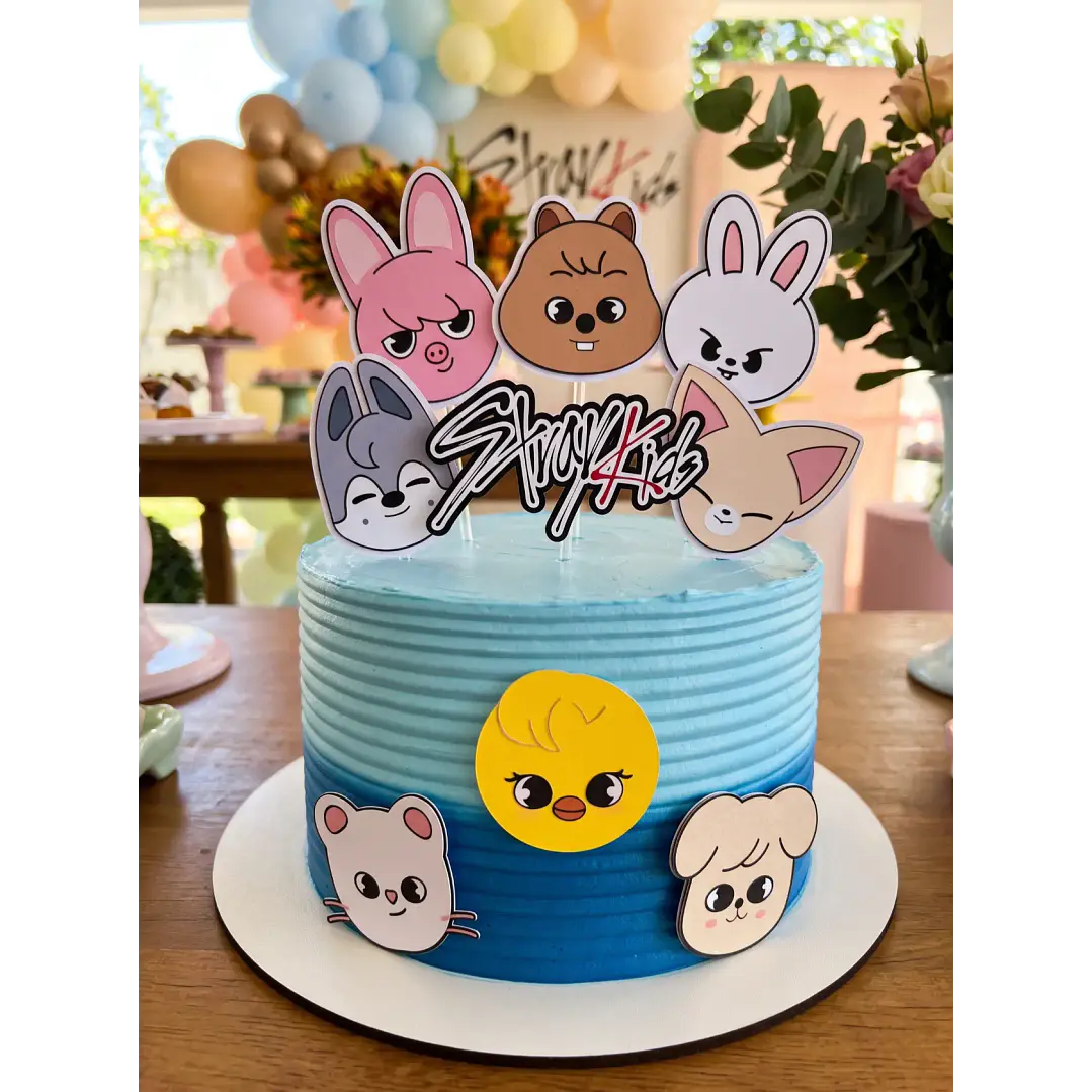 Arquivo de Corte Topo de Bolo Stray Kids Skzoo 2 | Studio + PDF 1