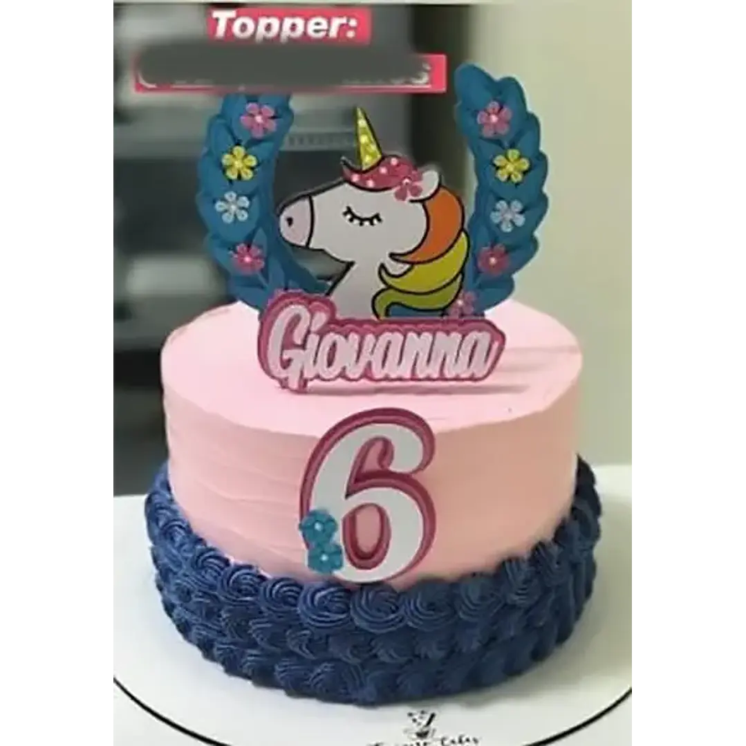 Arquivo de Corte Topo de Bolo Unicórnio 49  | Studio 1