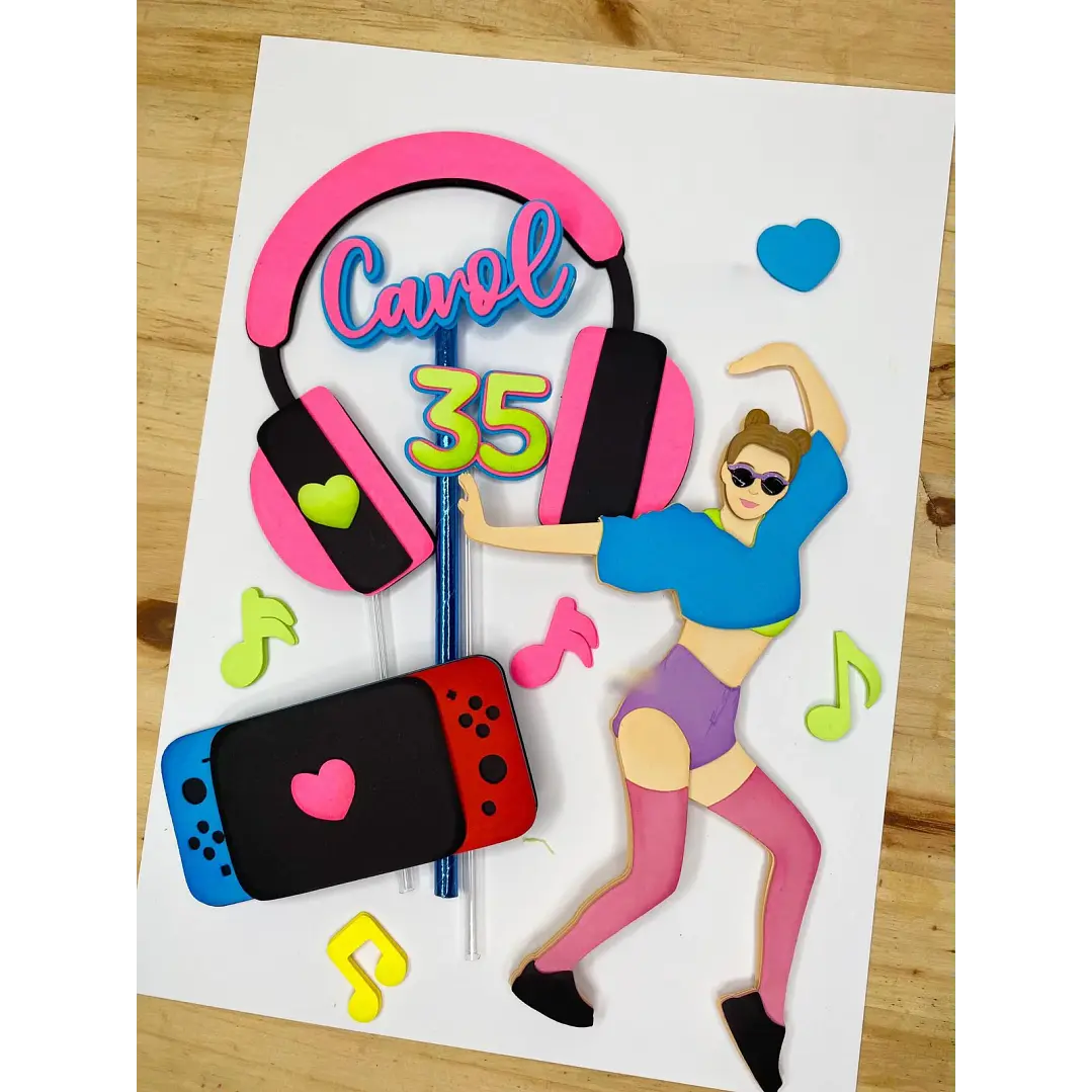 Arquivo de Corte Topo de Bolo Tik tok Just Dance | Studio 1