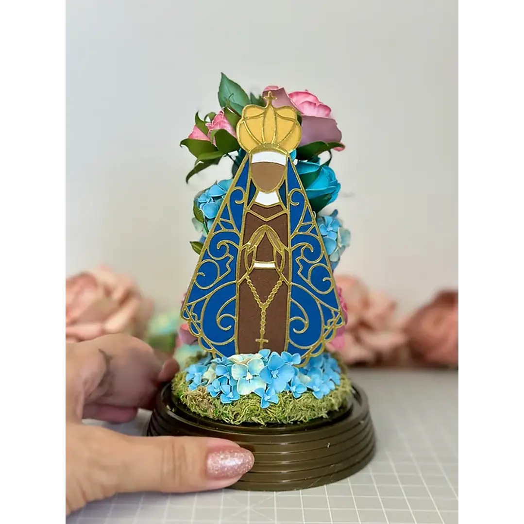 Arquivo de Corte Topo de Bolo NS Aparecida | Studio + SVG 1