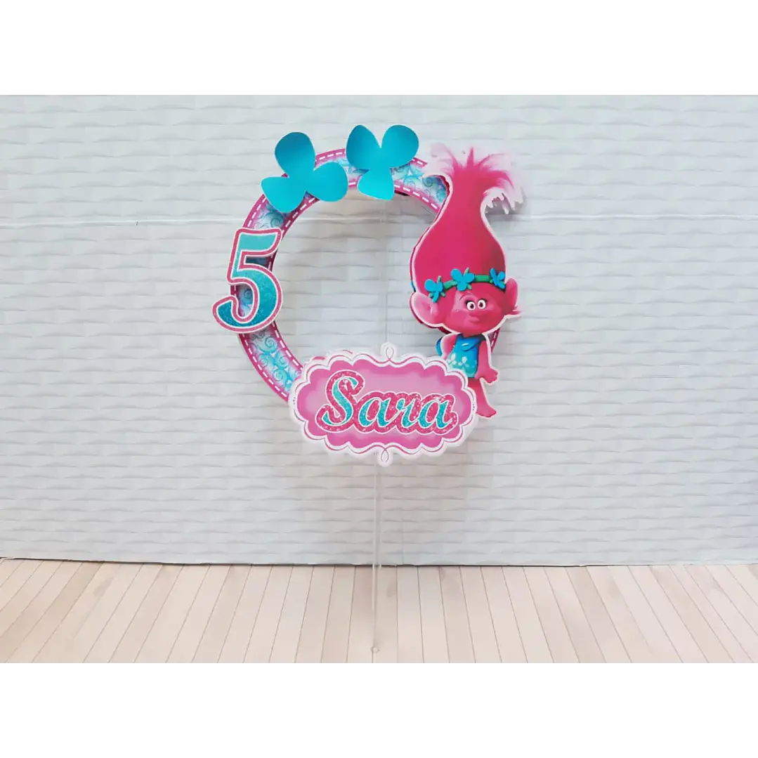 Arquivo de Corte Topo de Bolo Trolls 3 | Studio 1