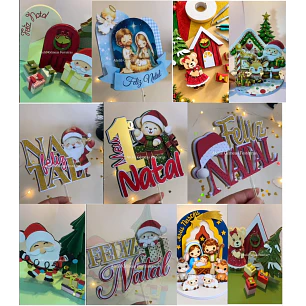 Arquivo de Corte Topos de Bolo Natal | Studio 
