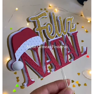 Arquivo de Corte Topo de Bolo Feliz Natal | Studio