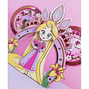 Arquivo de Corte Topo de Bolo Rapunzel Enrolados 1  | Studio