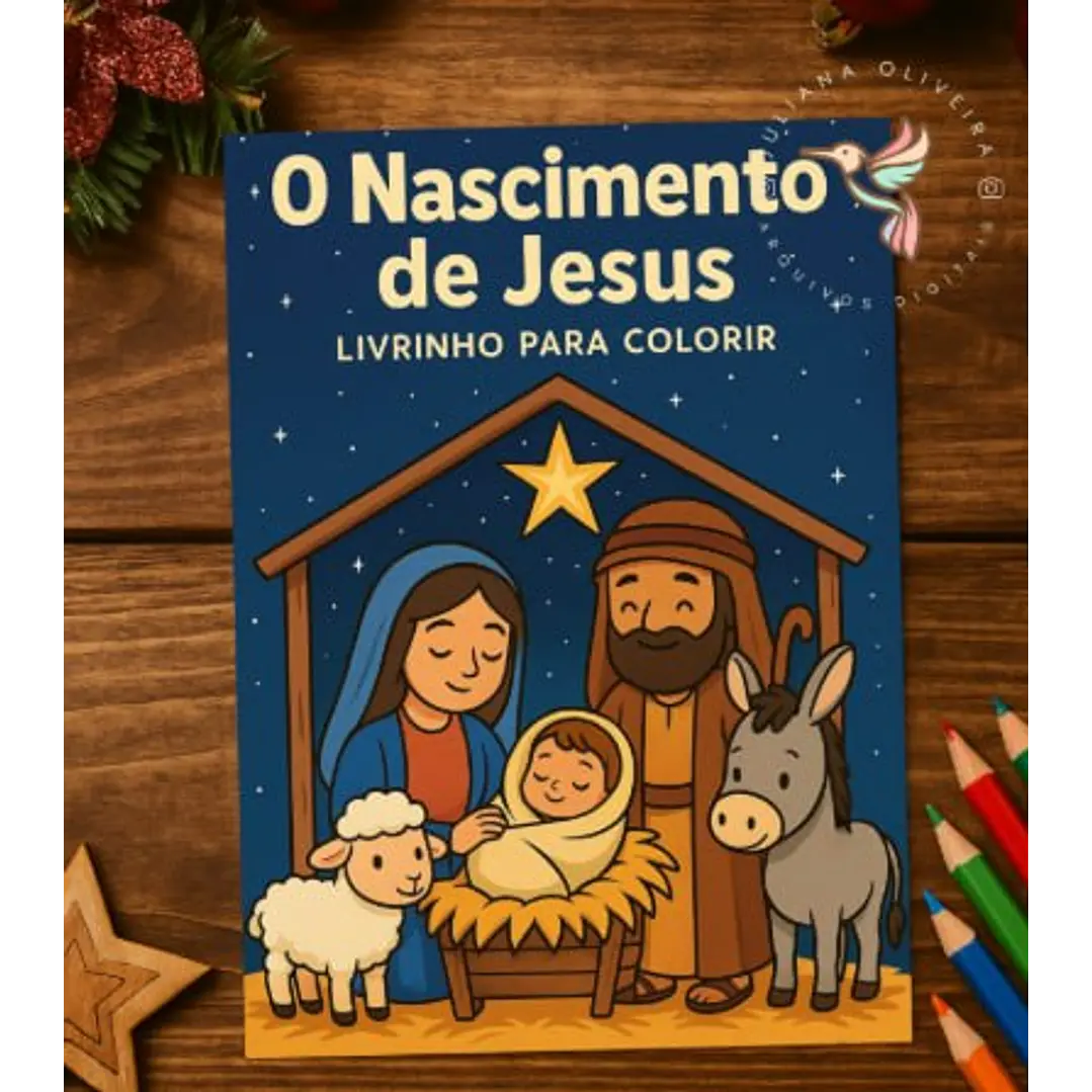 Arquivo Digital Livrinho de Colorir Natal  | PDF 1