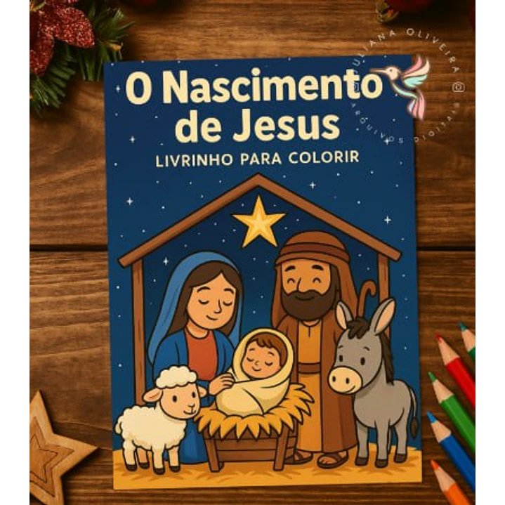 Arquivo Digital Livrinho de Colorir Natal  | PDF 1