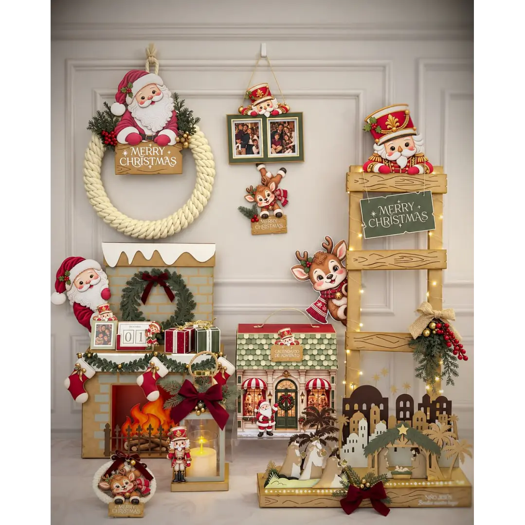 Arquivo de Corte Kit Festa Natal Modelo 112 | Studio, SVG + PDF 1
