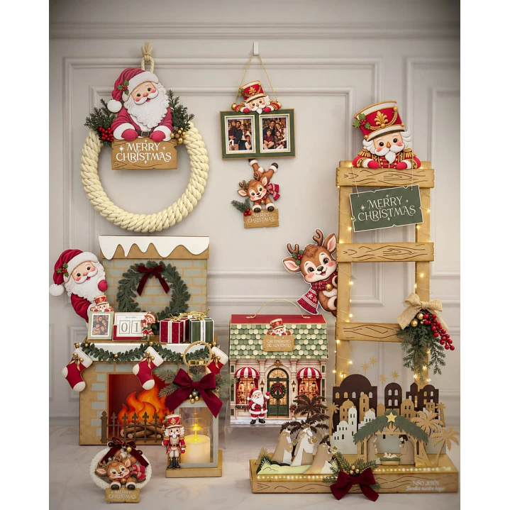 Arquivo de Corte Kit Festa Natal Modelo 112 | Studio, SVG + PDF 1