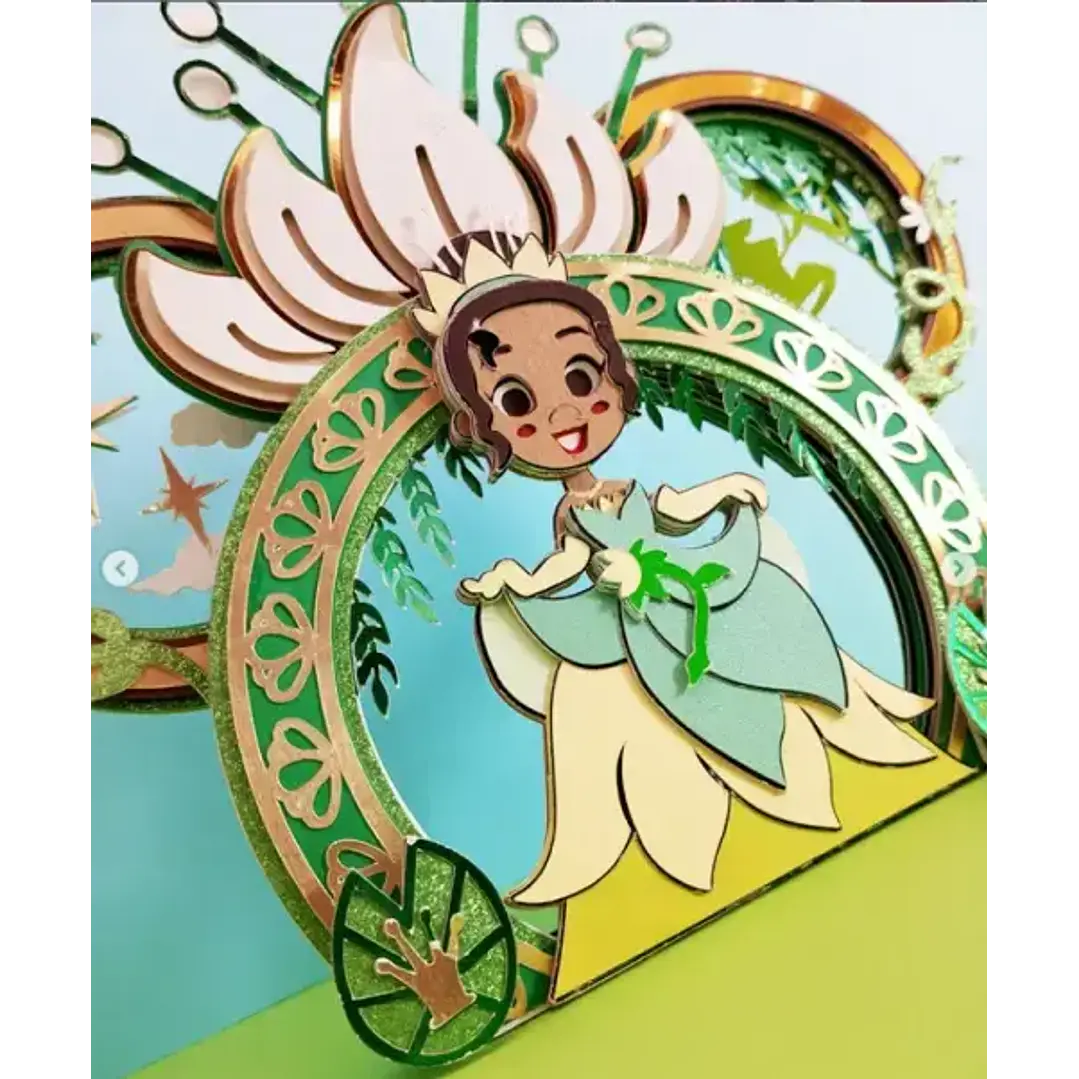 Arquivo de Corte Topo de Bolo A Princesa e o Sapo 12  | Studio 1