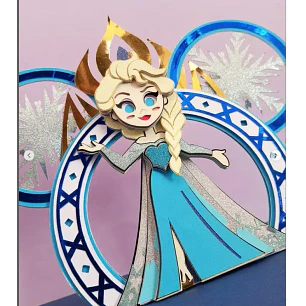 Arquivo de Corte Topo de Bolo Elsa Frozen 28  | Studio