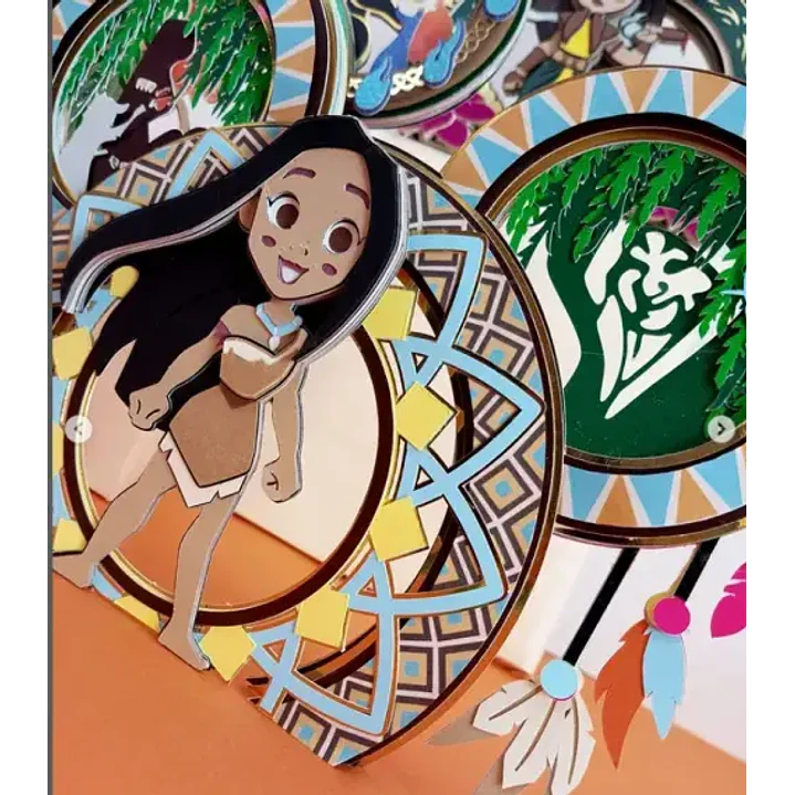 Arquivo de Corte Topo de Bolo pocahontas 2  | Studio 1