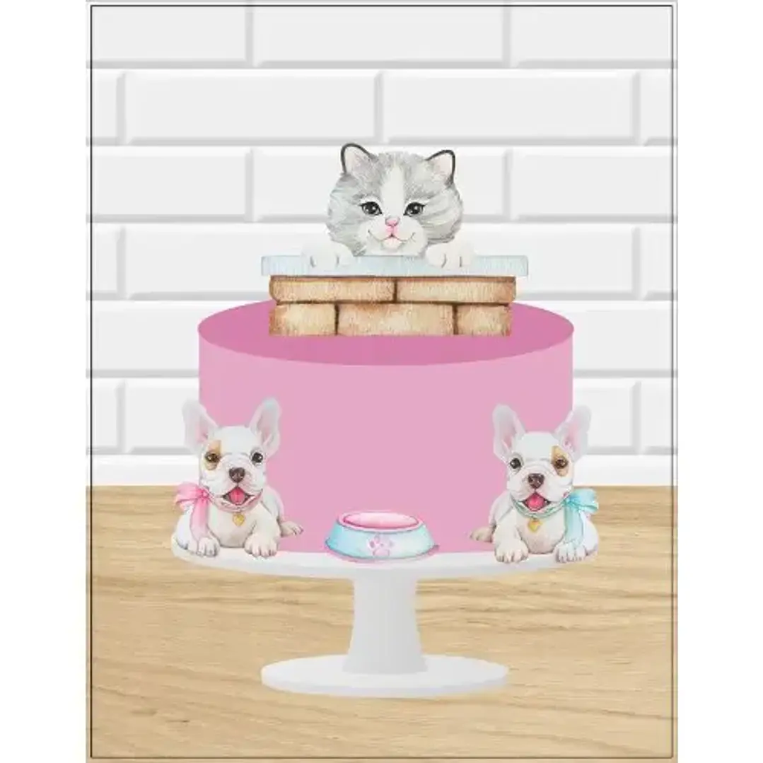 Arquivo de Corte Topo de Bolo Pets 6 | Studio 1
