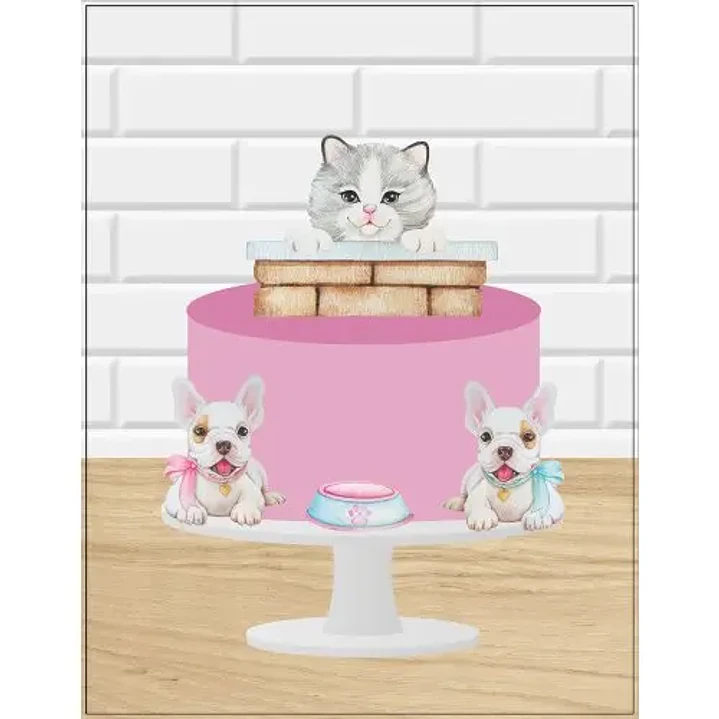 Arquivo de Corte Topo de Bolo Pets 6 | Studio 1