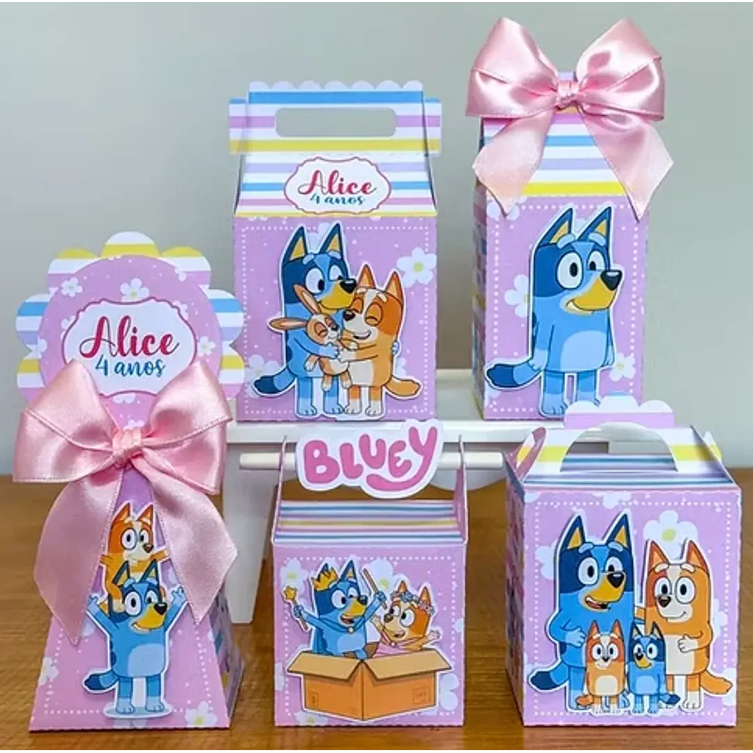 Arquivo de Corte Kit Festa Bluey Menina | Studio + PDF 1