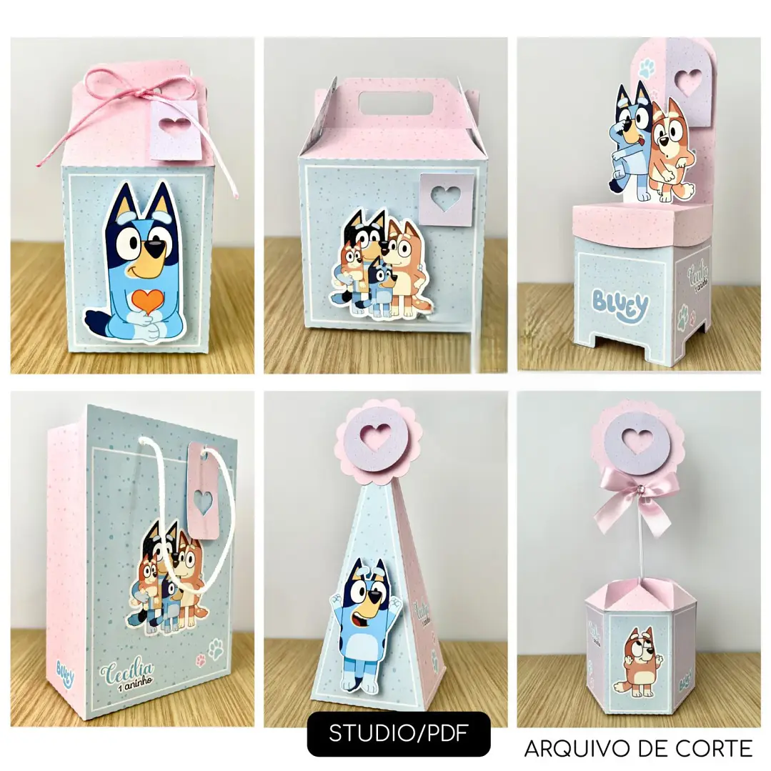 Arquivo de Corte Kit Festa Bluey Modelo 17 | Studio 1