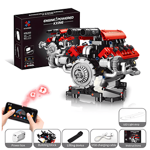 Motor V8 - 660 Piezas