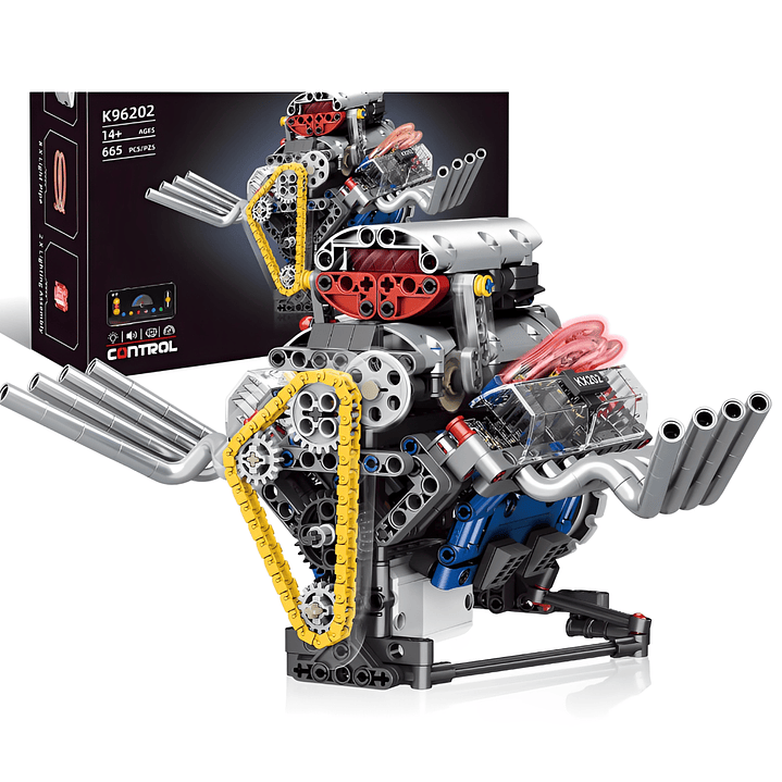 Motor V8 - 665 Piezas 1