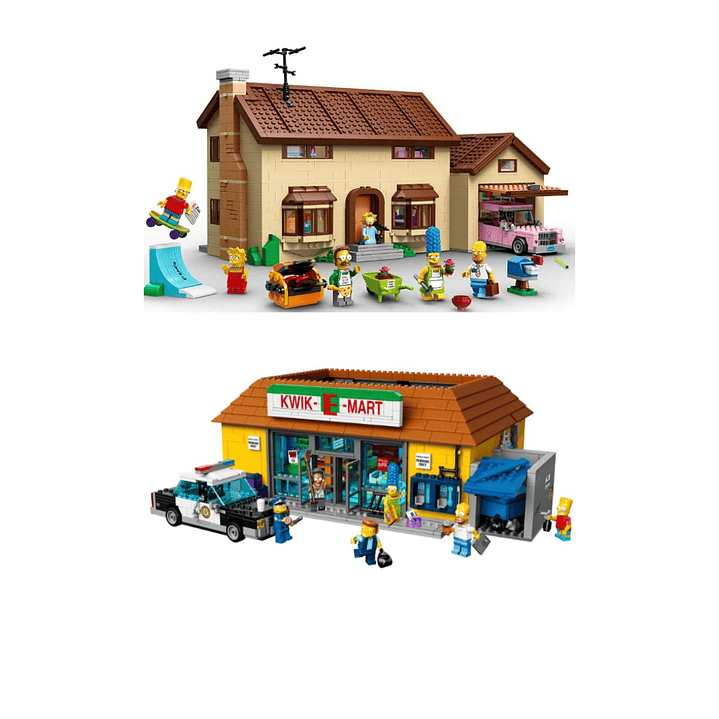 Casa de The Simpsons – 2.523 piezas + El Kwik-E-Mart de The Simpsons – 2179 piezas 1