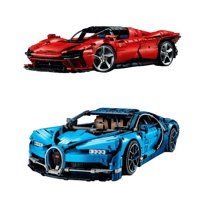 Ferrari Daytona - 3.778 Piezas + Bugatti Chiron - 3.599 Piezas 1