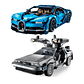 Bugatti Chiron - 3.599 Piezas + DeLorean Volver al Futuro - 1872 Piezas - Miniatura 1