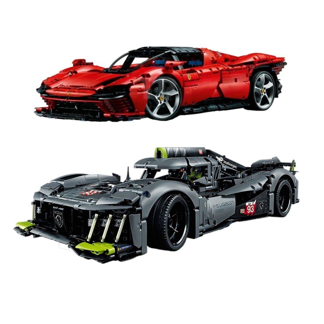 Ferrari Daytona - 3.778 Piezas + PEUGEOT 9X8 - 1775 piezas 1