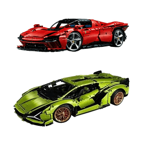 Ferrari Daytona - 3.778 Piezas + Lamborghini Sian - 3.696 Piezas