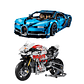 Bugatti Chiron - 3.599 Piezas o Lamborghini Sian - 3.696 Piezas + Moto de regalo - Miniatura 2