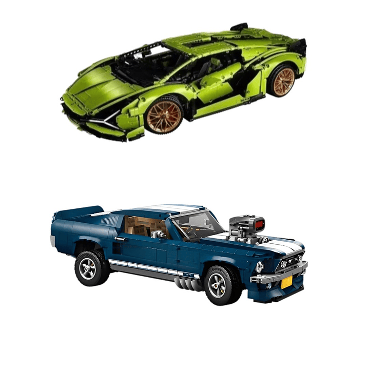 Lamborghini Sian - 3.696 Piezas + Ford Mustang - 1.471 Piezas 1