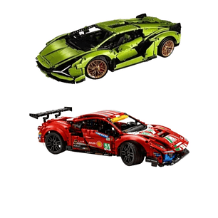 Lamborghini Sian - 3.696 Piezas + Ferrari 488 GTE - 1.684 Piezas