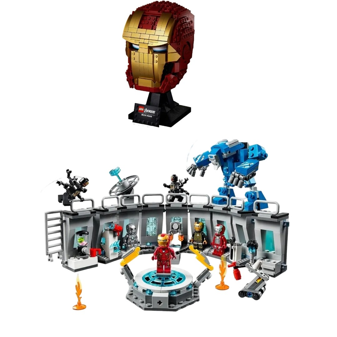Casco de Iron Man – 480 Piezas + Base Iron Man - 524 Piezas 1