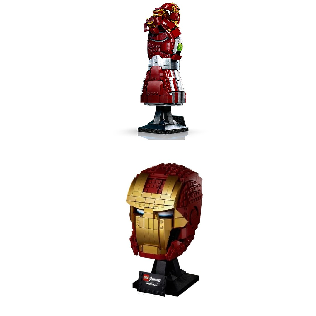 Casco de Iron Man – 480 Piezas + Guantelete del Infinito – 590 piezas o Nano Guantelete de Iron Man – 675 piezas 1