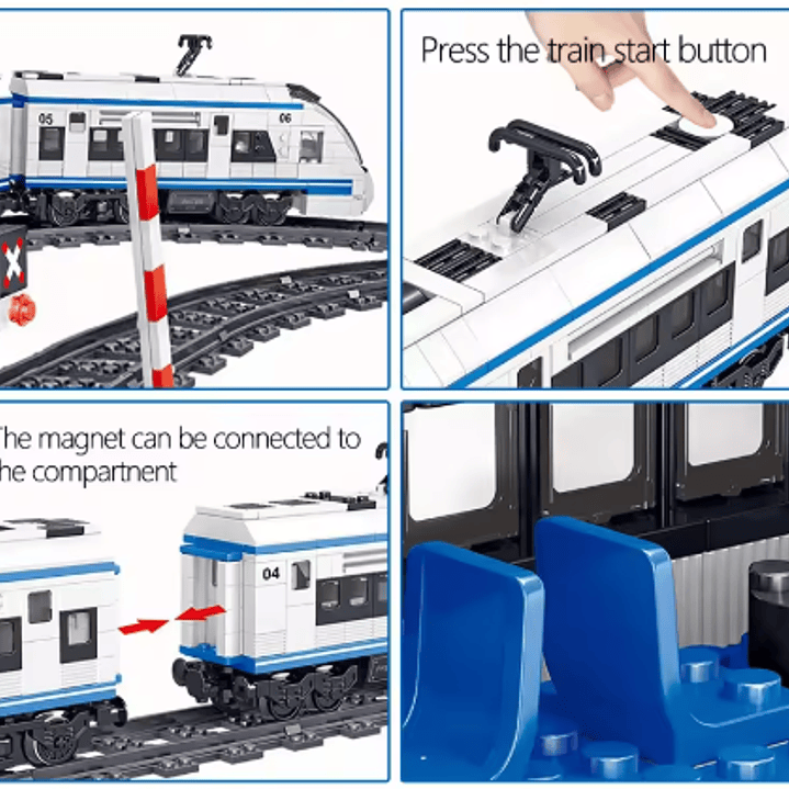 Tren Eléctrico de Alta Velocidad – 941 Piezas 2