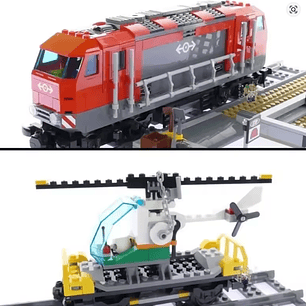Tren Eléctrico de Carga - 1084 Piezas
