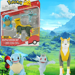 SQUIRTLE-BOLTUND-MACHOP/BATTLE FIGURE SET