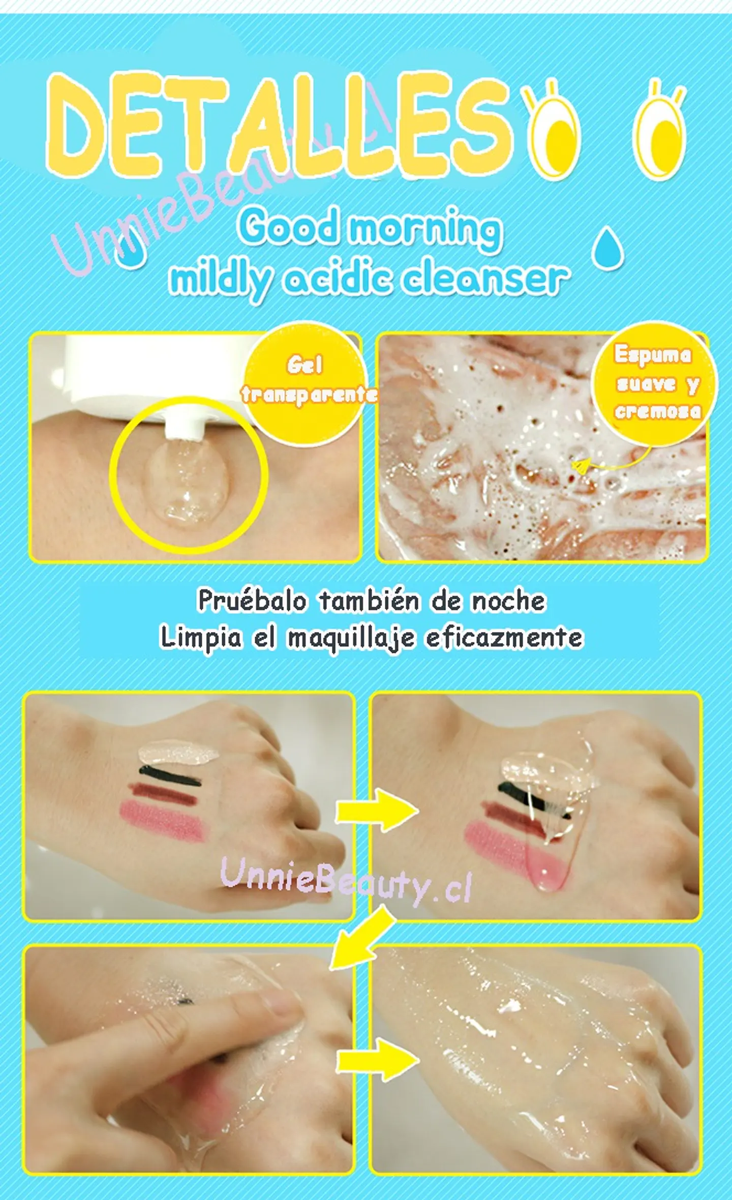 Low pH Good Morning Gel Cleanser (COSRX) - 150 ml  Espuma limpiadora Pieles sensibles 3