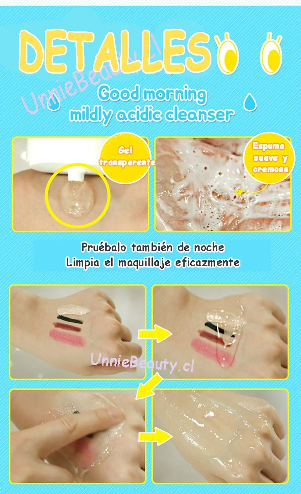 Low pH Good Morning Gel Cleanser (COSRX) - 150 ml  Espuma limpiadora Pieles sensibles 3